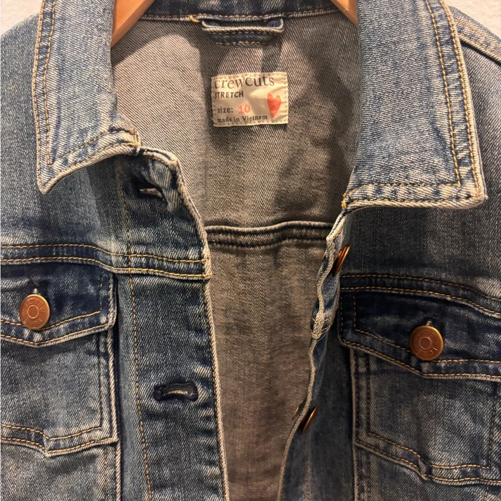Crewcuts Light Blue Denim Jacket with Button Flap Pockets